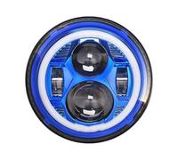 NYSQOFMB Para Toyota Para Land Para Cruiser Para Prado 1 Par 7 Pulgadas Faro LED DRL Luz Señal Giro Módulo Control Faros(BlueB)
