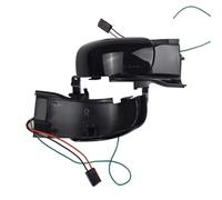 NYSQOFMB Para VW Para Touran 1T1 1T2 2003-2009 Luz LED Intermitente Dinámica Lámpara Lateral Par Indicador Espejo Flecha Señal De Giro Para Espejo Retrovisor Coche(Amarillo)