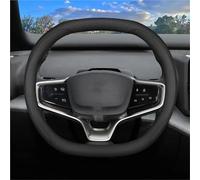 NYSQOFMB Protector Volante Coche Funda Volante Coche para Volvo para EX30 2024 Interior Cuero Transpirable. Funda de Volante(Línea Negro)