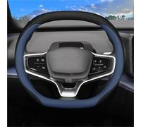 NYSQOFMB Protector Volante Coche Funda Volante Coche para Volvo para EX30 2024 Interior Cuero Transpirable. Funda de Volante(Azul Negro)