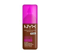 NYX Professional Makeup Make 'Em Wonder, Base de Maquillaje Mate, Resiste hasta 24H, Unifica e Hidrata la Piel, Infusionada con Vitamina C y Ácido Hialurónico, Fórmula Vegana, Tono: Cocoa