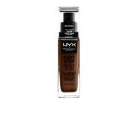 NYX Professional Makeup Base de maquillaje Can't Stop Won't Stop Full Coverage Foundation, Larga duración, Waterproof, Fórmula vegana, Acabado mate, Tono: Deep Espresso