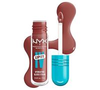 NYX Professional Make Up Lip IV Brillo de Labios, Hydra-Honey | Color y Brillo Efecto Húmedo, Hasta 12H de Hidratación, Con Vitamina B12 y Magnesio, Lip IV Hydrating Gloss Stain