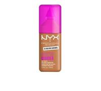 NYX Professional Makeup Make 'Em Wonder, Base de Maquillaje Mate, Resiste hasta 24H, Unifica e Hidrata la Piel, Infusionada con Vitamina C y Ácido Hialurónico, Fórmula Vegana, Tono: Golden Caramel
