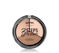 NYX Professional Makeup 3 Steps to Sculpt Contouring & Iluminador, Fair | Esculpido Facial en 3 Pasos en 1 Sola Paleta, Tres Tonalidades y Acabados, Texturas Ligeras y Cremosas, 3 Steps to Sculpt