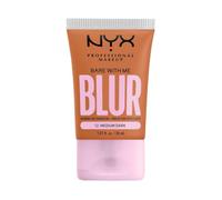 NYX Professional Makeup Bare with Me Blur Skin Tint, Base de maquillaje difuminadora, Hidratación hasta 12H, Acabado Mate, Tono: Medium Dark