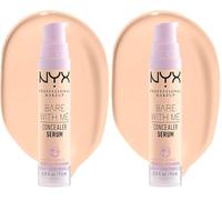 NYX Professional Makeup Bare With Me Serum Corrector, Natural, Cobertura Media, Fair, 9,6ml (Paquete de 2)