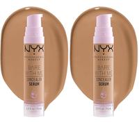 NYX Professional Makeup Bare With Me Serum Corrector, Natural, Cobertura Media, Sand, 9,6ml (Paquete de 2)