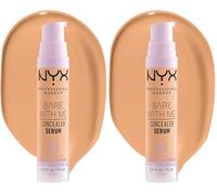 NYX Professional Makeup Bare With Me Serum Corrector, Natural, Cobertura Media, Tan, 9,6ml (Paquete de 2)