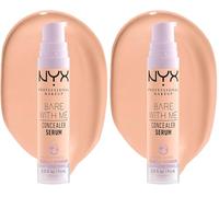 NYX Professional Makeup Bare with Me Sérum Corrector, Resultado natural, Hidratación y Cobertura Media, Tono: Vanilla, 9,6ml (Paquete de 2)