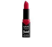 NYX PROFESSIONAL MAKEUP Barra de Labios Mate de Larga duración y Cobertura Total Suede Matte Lipstick Tono 9 Spicy Color Naranja, Mujer, Talla única