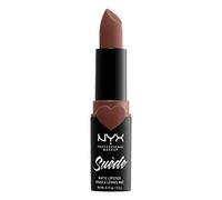 NYX PROFESSIONAL MAKEUP Barra de Labios Mate de Larga duración y Cobertura Total Suede Matte Lipstick Tono 4 Free Spirit Color Nude, Mujer, Talla única