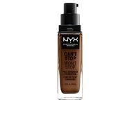 NYX Professional Makeup Base de maquillaje Can't Stop Won't Stop Full Coverage Foundation, Larga duración, Waterproof, Fórmula vegana, Acabado mate, Tono: Cocoa