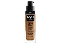 NYX Professional Makeup Base de maquillaje Can't Stop Won't Stop Full Coverage Foundation, Larga duración, Waterproof, Fórmula vegana, Acabado mate, Tono: Golden