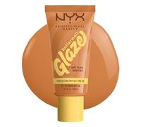 NYX Professional Makeup Base de Maquillaje Iluminadora Buttermelt Glaze, Acabado Natural y 12H de Duración, Con SPF 30, Para Todo Tipo de Piel, Tono: 04 Almond Butta