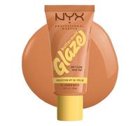 NYX Professional Makeup Base de Maquillaje Iluminadora Buttermelt Glaze, Acabado Natural y 12H de Duración, Con SPF 30, Para Todo Tipo de Piel, Tono: 03 Cashew Butta
