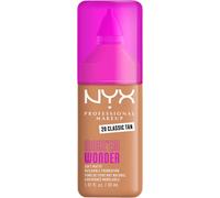 NYX Professional Makeup Make 'Em Wonder, Base de Maquillaje Mate, Resiste hasta 24H, Unifica e Hidrata la Piel, Infusionada con Vitamina C y Ácido Hialurónico, Fórmula Vegana, Tono: Classic Tan
