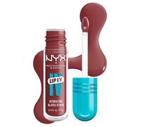 NYX Professional Makeup Brillo de Labios Hidratante, Color y Brillo Efecto Húmedo, Hasta 12H de Hidratación, Con Vitamina B12 y Magnesio, Lip IV Hydrating Gloss Stain, Tono: Hydra-Honey
