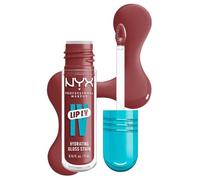 NYX Professional Makeup Brillo de Labios Hidratante, Color y Brillo Efecto Húmedo, Hasta 12H de Hidratación, Con Vitamina B12 y Magnesio, Lip IV Hydrating Gloss Stain, Tono: Hydra-Honey
