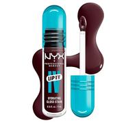 NYX Professional Makeup Brillo de Labios Hidratante, Color y Brillo Efecto Húmedo, Hasta 12H de Hidratación, Con Vitamina B12 y Magnesio, Lip IV Hydrating Gloss Stain, Tono: Mauve N' Moist!
