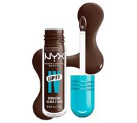 NYX Professional Makeup Brillo de Labios Hidratante, Color y Brillo Efecto Húmedo, Hasta 12H de Hidratación, Con Vitamina B12 y Magnesio, Lip IV Hydrating Gloss Stain, Tono: Espresso Soak