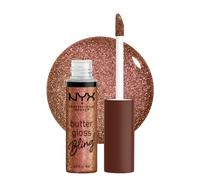 NYX PROFESSIONAL MAKEUP Brillo labial Butter Gloss Bling Lip Gloss, maquillaje de labios vegano no pegajoso y brillante - Hustla