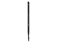 NYX Professional Makeup Brocha para cejas Pro Dual Brow Brush, Dos lados: cepillo espiral y cepillo en ángulo, Negro