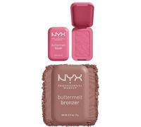 NYX Professional Makeup, Buttermelt Blush For The Butta + Buttermelt Bronze Bronzer Butta Me Up Duo, Buildable Blush, Sun-Kissed Bronzer, Vegan Formula, Face Makeup Set