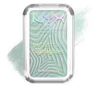 NYX Professional Makeup Buttermelt Highlighter, Iluminador en Polvo, Fórmula Resistente a Transferencias con Manteca de Mango, Karité y Almendra para un Glow Radiante, 12 Horas, Butta mint