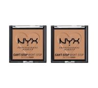 NYX Professional Makeup Can't Stop Won't Stop Matifying Powder - 07 Caramel (Paquete de 2)