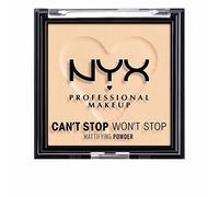 NYX Professional Makeup Can't Stop Won't Stop Polvos Matificantes, Acabado Mate, Tono Light