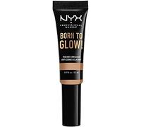 NYX Professional Makeup Corrector de Maquillaje Born to Glow Radiant Concealer, Reduce las Ojeras, Resalta e ilumina tu Mirada, Fórmula Vegana, Tono: Medium Olive