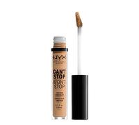 NYX PROFESSIONAL MAKEUP, Corrector no comedogénico, Waterproof Y De Larga Duración Can'T Stop Won'T Stop 24 H, Tono 7,5 Soft Beige Medio Claro Subtono Frío, 3,5 ml (Paquete de 1)