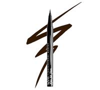 NYX Professional Makeup Delineador de ojos Epic Ink Liner, Punta de pincel, Resistente al agua, Fórmula vegana, Marrón