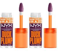 NYX Professional Makeup Duck Plump, Brillo de Labios, Efecto Volumen Instantáneo, Con Jengibre Picante, Fórmula Vegana, Tono: Pure Plump (Paquete de 2)
