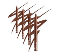NYX PROFESSIONAL MAKEUP Epic Ink Liner, delineador líquido impermeable con fórmula vegana, Graham Cracker (marrón claro mate) (Paquete de 4)