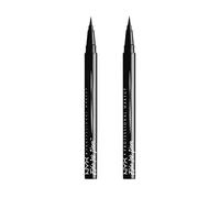 NYX PROFESSIONAL MAKEUP Epic Ink Liner Waterproof Liquid Eyeliner, Black + Mascara On the Rise Volume Liftscara, 2 Count