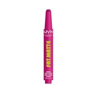 NYX Professional Makeup Fat Matte Matte Lip Balm Fluffy Fuchsia | Bálsamo labial de acabado mate y color intenso, tono Fluffy Fuchsia, gama Fat Matte