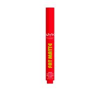 NYX Professional Makeup Fat Matte Lip Balm, 15 Fuzzy Flame, 2g | Enriquecido con Aceite de Frambuesas y Polvos de Tapioca, Suavidad Extrema y Sensación Cómoda y Ligera, Fat Matte