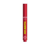 NYX Professional Makeup Fat Matte Lip Balm, 16 Plushin' Plum, 2g | Enriquecido con Aceite de Frambuesas y Polvos de Tapioca, Suavidad Extrema y Sensación Cómoda y Ligera, Fat Matte