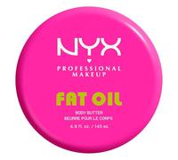 NYX Professional Makeup Fat Oil Body Butter Manteca Corporal, Transparent | Hidratación 24H y Acabado Jugoso, Manteca de Karité y Aceite de Aguacate, Fórmula Ligera, Fat Oil