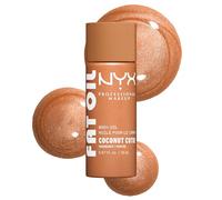 NYX Professional Makeup Fat Oil Body Oil Mini, 24 HR Hydration, Glowy Finish, Coconut Cutie