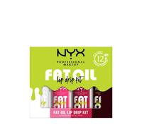 NYX Professional Makeup Fat Oil Lip Drip Kit Lip Gloss 4er Set Set de maquillaje labial 1 piezas My Main, Missed Call, Newsfeed, Status Update