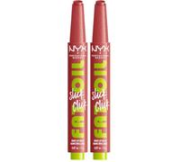 NYX Professional Makeup Fat Oil Slick Click, Bálsamo Labial Brillante Hidratante, Para unos Labios Heavys, 12h de Hidratación, Con Aceites de Aguacate, Frambuesa y Mora, Tono: No Filter Needed, 2 g