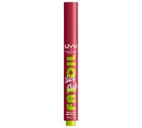 NYX Professional Makeup Fat Oil Slick Click, Bálsamo Labial Brillante Hidratante, Para unos Labios Heavys, 12h de Hidratación, Con Aceites de Aguacate, Frambuesa y Mora, Tono: That's Major, 2 g