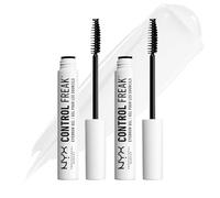 NYX Professional Makeup Fijador de cejas Control Freak, Gel fijador transparente, Cejas definidas y bajo control, Pack doble