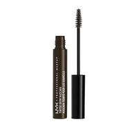 NYX Professional Makeup Fijador de cejas Tinted Brow Mascara, Ultrapigmentado, Fórmula gel cremosa para rellenar y dar forma, 6,5 ml, Color Negro