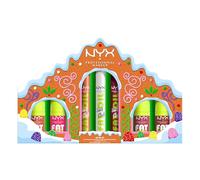 NYX Professional Makeup Holiday 2025 Fat Gingerbread House Set para labios festivos con Fat Oil Slick Clicks & Fat Oil Lip Drips