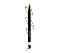 NYX Professional Makeup, Lápiz de Cejas Fill & Fluff, Textura cremosa, Punta precisa, Brocha para difuminar, Blonde