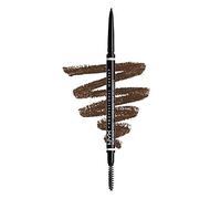 NYX Professional Makeup Lápiz de cejas perfectas Micro Brow Pencil, Dos lados: cepillo espiral y lápiz de cejas automático, Fórmula vegana, Tono: Brunette